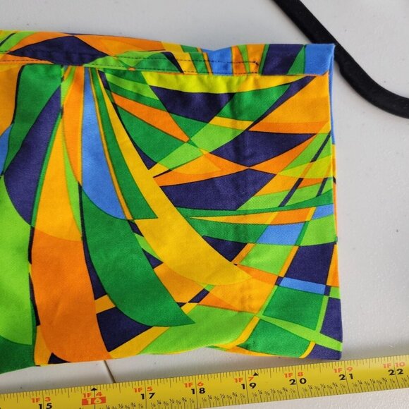 Loudmouth Golf Pants Womens 2 All Over Print Geometric Crop Capri AOP Golf Artsy - Picture 14 of 14